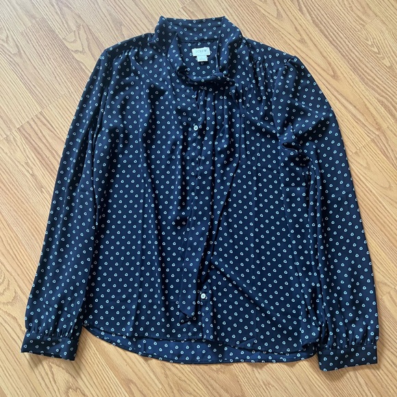 J.Crew Tie Neck Blouse - Picture 4 of 4